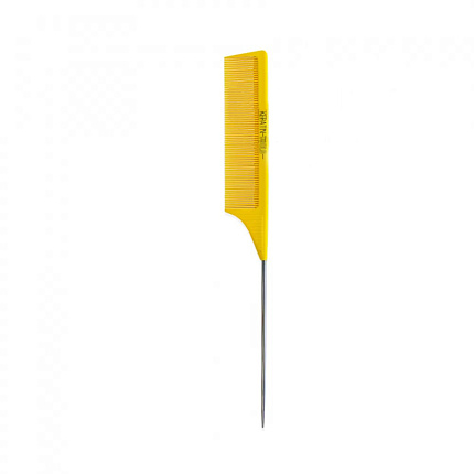 Keratin Tools Расческа карбоновая с металл. хвостиком желтая